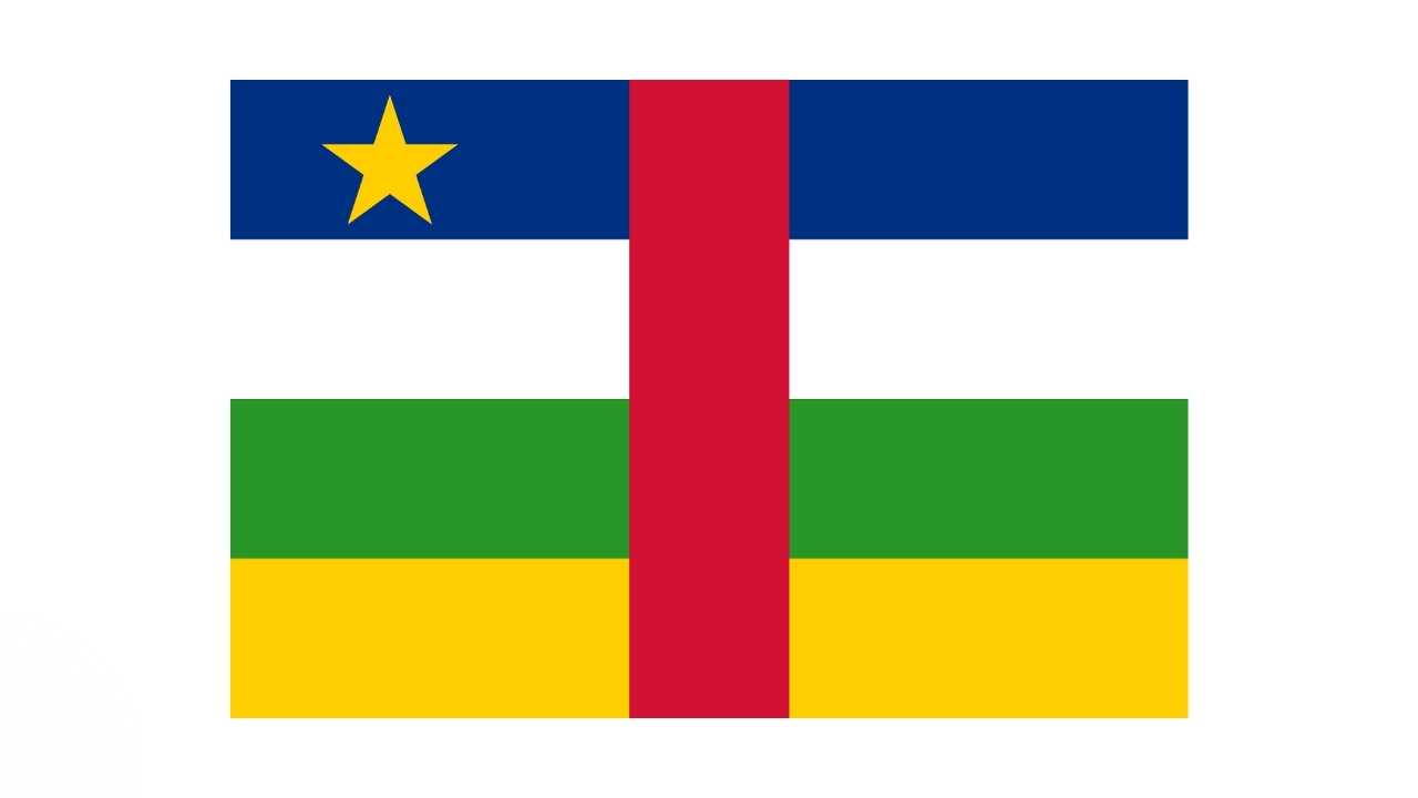 Den Centralafrikanske Republik flag