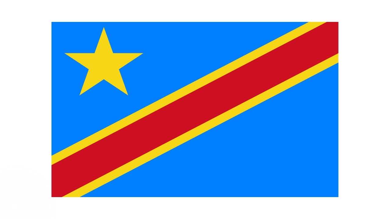 Den Demokratiske Republik Congo flag