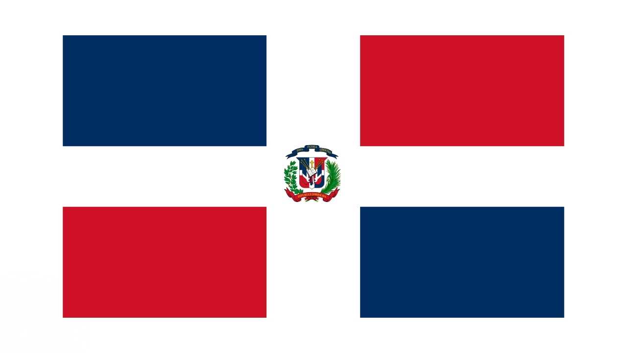 Den Dominikanske Republik flag