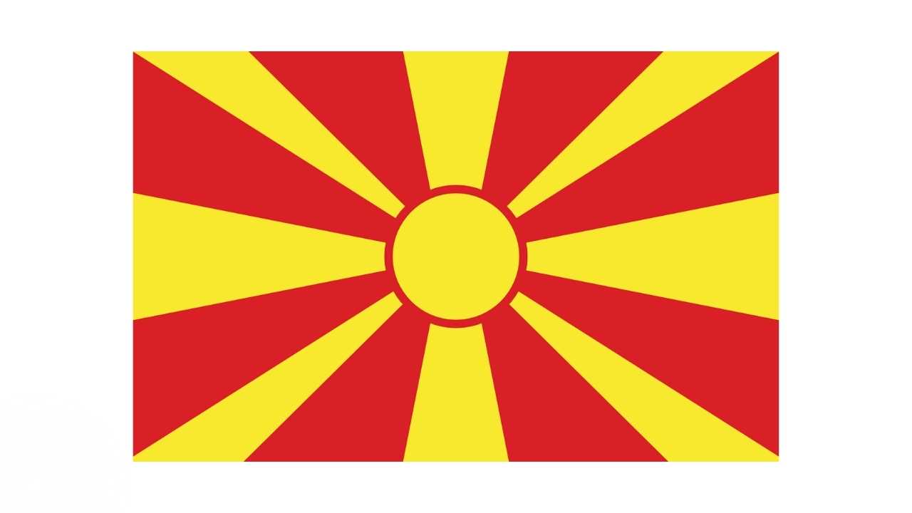 Nordmakedonien flag